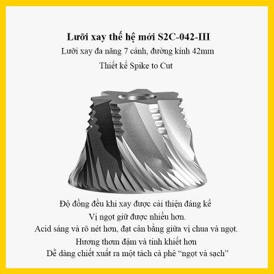 Cối xay cà phê Timemore C5 – C5ESP  | Lưỡi xay thế hệ mới – S2C-042-III