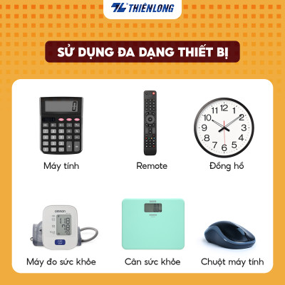 Vỉ 2 Pin Alkaline AAA Thiên Long Flexio