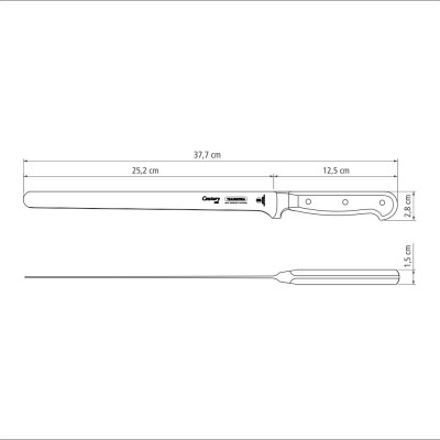 Dao Ham Century Tramontina 25cm Thép Rèn Cao Cấp Sản Xuất Tại Brazil 24013110 - Hàng Chính Hãng