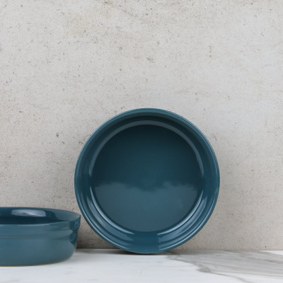 Khuôn Creme Brulee Emile Henry EH731013 Ø 13 cm Màu Xanh Belle-Ile Hàng chính hãng