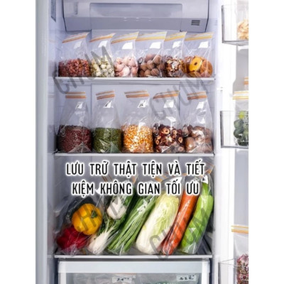 Set 3 HộpTúi Zip Đựng Thực Phẩm An Toàn Tiện Dụng Tái Sử Túi Đựng Thực Phẩm Dụng Phong Cách Nhật Bản - HÀNG CHÍNH HÃNG MINIIN