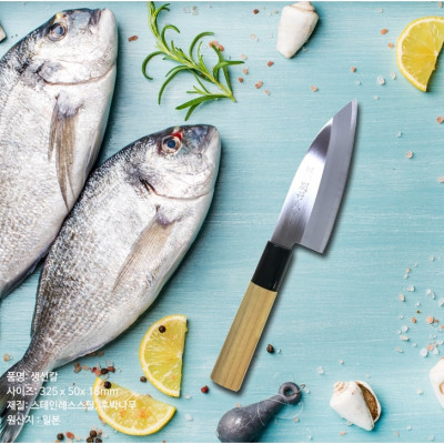 Dao thái làm cá Tsubazo Nikken 16cm hàng nội địa Nhật Bản (Made in Japan)