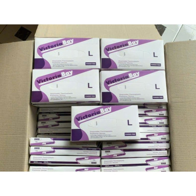 Hộp 100 Găng Tay Nấu Ăn Siêu Dai Victoria Bay Làm Bếp Siêu Dai Chất Liệu TPE Không Mùi Chống Nhăn