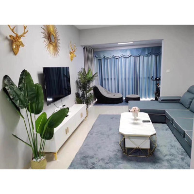 Bàn trà kim loại mặt đá BTMSF6 Juno Sofa có ngắn kéo thông minh, tiện lợi