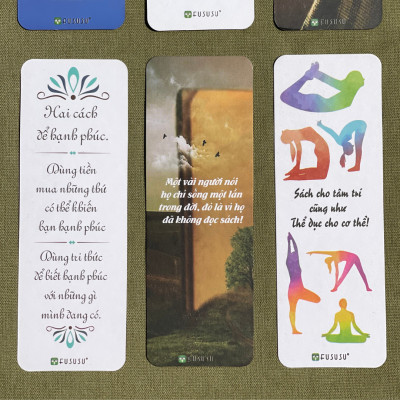 Bộ 10 Bookmark song ngữ truyền cảm hứng đọc sách FuSuSu