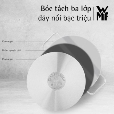 Bộ Nồi Đáy Từ WMF Saphir 4 Món Cookware Set Đáy 3 Lớp Nguyên Khối- 0725116380