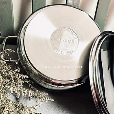 Nồi Luộc Gà Inox FiveStar 3 Đáy Nắp Inox 26cm - Siêu Đẹp Siêu Bền. Chuyên phục vụ Sp Gia dụng, Khuôn làm bánh, Dụng cụ h