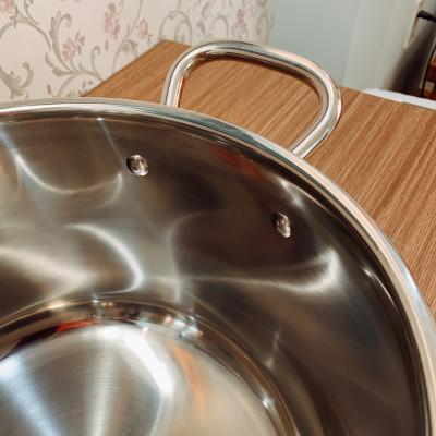 Bộ Nồi Xửng Hấp Inox 430 Bếp Từ 3 Đáy Nắp Kính Fivestar Tặng 5 Muỗng Ăn (28cm)