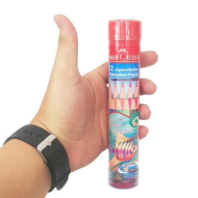 Faber-Chì màu nước fish -12 màu dài(hộp thiếc tròn) - 115912