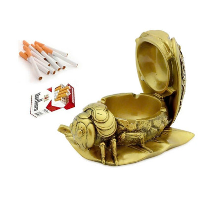 Gạt tàn thuốc hình Ve sầu CTVD25 17.9 x 11 x 8.2cm Tundo mạ vàng