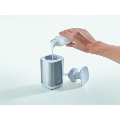 Bình đựng nước rửa tay cao cấp Joseph Joseph 001969 - Presto Steel Hygienic Soap Dispenser