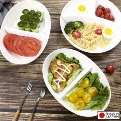 Tô bầu dục chia ngăn Nakaya Moln 950ml - Hàng Nội Địa Nhật Bản