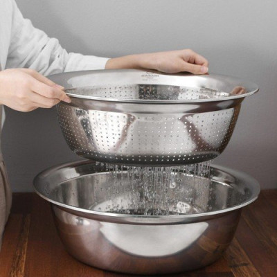 Chậu Inox Casani Mega Bowl 40cm, Italia hàng chính hãng