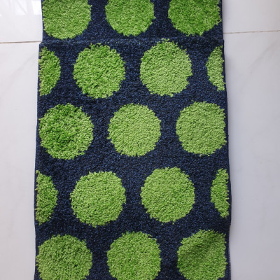 Bộ 2 thảm bếp chống trượt 0.45mx1.2m- Màu XANH ĐEN HỌA TIẾT BI XANH LÁ- CONDOR