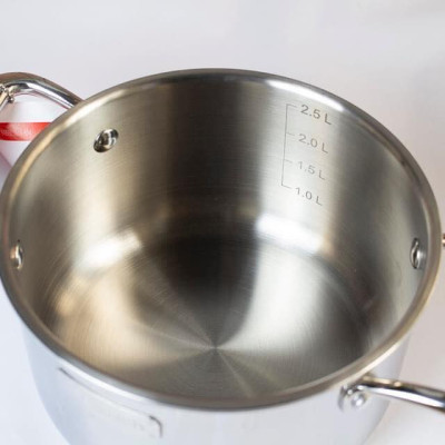 Bộ Inox cao cấp 3 lớp đáy liền Elmich Trimax XS EL-3743 size 16, 20, 24cm