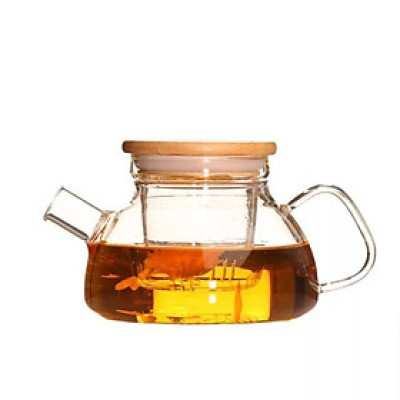 Ấm chịu nhiệt nắp gỗ 600ml