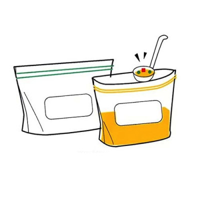 Combo 03 Set túi Zip bảo quản thực phẩm - Nội địa Nhật Bản