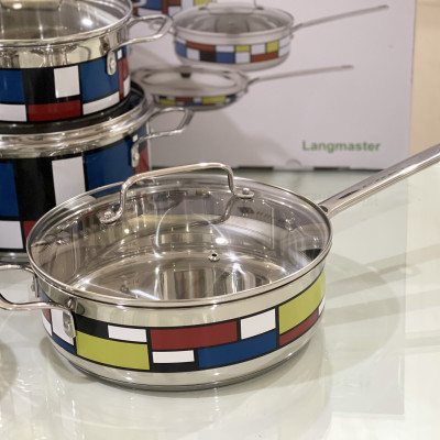 Bộ nồi inox 5 món Langmaster hàng chính hãng bảo hành 12 tháng.