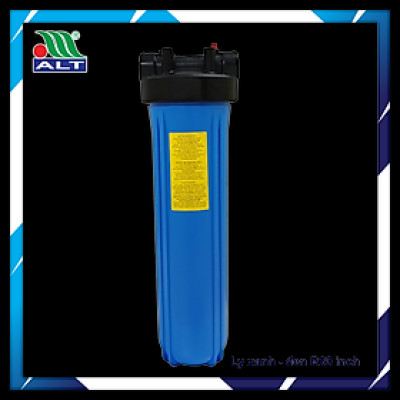 Vỏ lọc nước 20inch loại béo màu xanh nắp đen hàng nhập khẩu Đài Loan