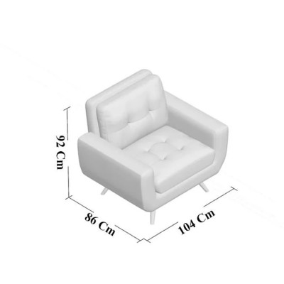 Ghế sofa đơn phòng khách giá rẻ Tundo HHP-GDN01-V1