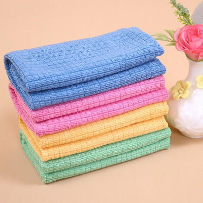 Combo 4 Khăn lau xe đa năng Hàn Quốc 100% Microfiber KT 30x40cm chuyên dụng lau kính và nội thất, thấm hút tốt không bụi vải