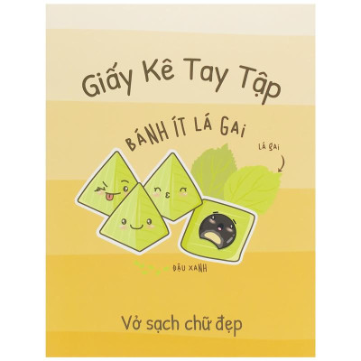 Giấy Kê Tay Tập Bánh Việt - The Sun - Bánh Ít Lá Gai - Màu Cam