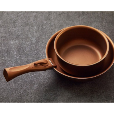 Bộ nồi chảo chống dính Visions tay cầm rời VS DTC-3/JP - Hàng chính hãng( Chỉ giao HCM)