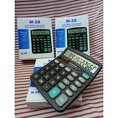 Máy tính cầm tay M28 - Electronic Calculator M28 - Máy tính bỏ túi, thiết bị văn phòng tiện dụng - Hàng chính hãng