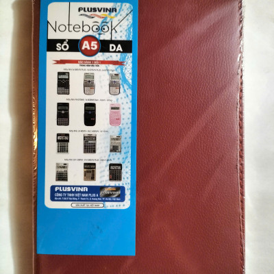 Sổ Da A5 Sổ Tay Bìa Da Kẻ Ngang Vinaplus 16016 - 200 Trang Giấy Dày Chất Lượng