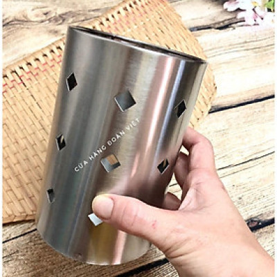 Ống Đựng Đũa Muỗng Inox - 10 *15cm. Chuyên phục vụ Sp Gia dụng, Khuôn làm bánh, Dụng cụ học Sinh, Nhà hàng, Quán ăn, Gia