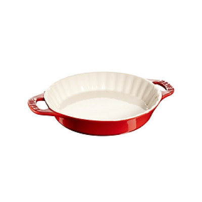 Staub - Khay Gốm Hình Tròn Màu Đỏ Cherry - 24cm/28cm