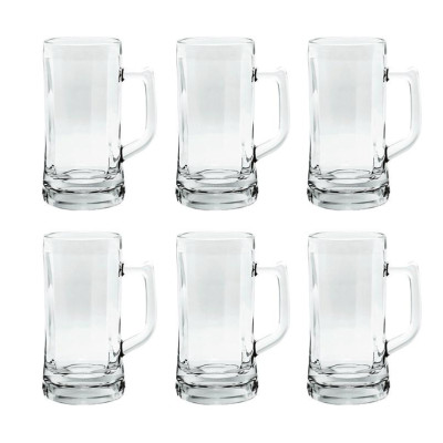 BỘ 6 CỐC THỦY TINH OCEAN MUNICH BEER MUG P0840 - 360ML