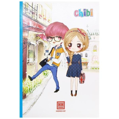Combo 5 Vở Teen Chibi - 4 Ly Ngang 200 Trang ĐL 58g/m2 - Hồng Hà (Mẫu Màu Giao Ngẫu Nhiên)