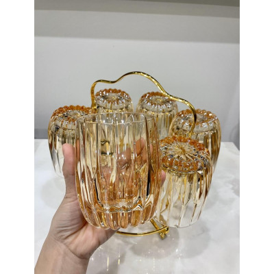 Bộ 6 Cốc Thuỷ Pha Lê Siêu Rẻ  Sang Trọng Tinh Tế 