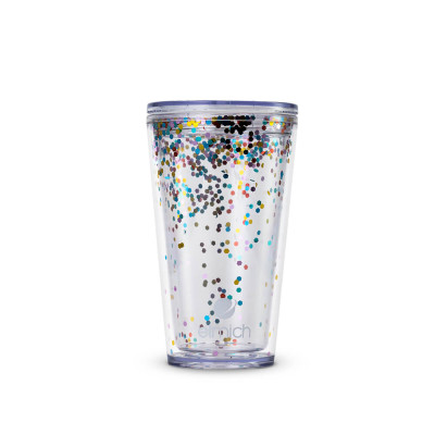 Ly nhựa 2 lớp Elmich EL8333OL 480ml, Hàng chính hãng, kèm ống hút, miệng rộng dễ vệ sinh - JoyMall