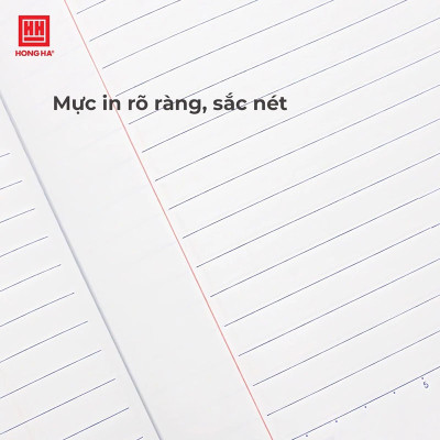 Vở kẻ ngang Hồng Hà 80 trang - Gáy vuông ép keo - GenZ 1099 định lượng 58 gm2 (Giấy mỏng) độ sáng 90-92 ISO Khổ vở 180 x 252 mm (Giao bìa ngẫu nhiên)
