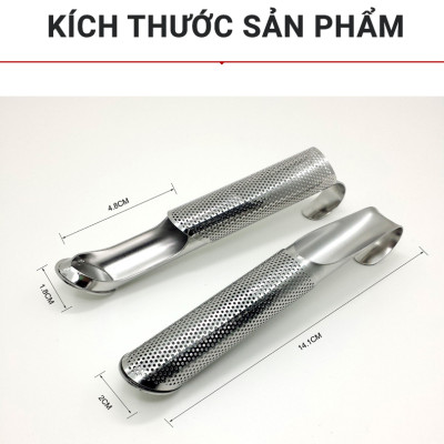 Dụng Cụ Lọc Trà KUNBE Chất Liệu Inox 304 Dạng Ống Lưới Nhỏ Gọn Tiện Lợi