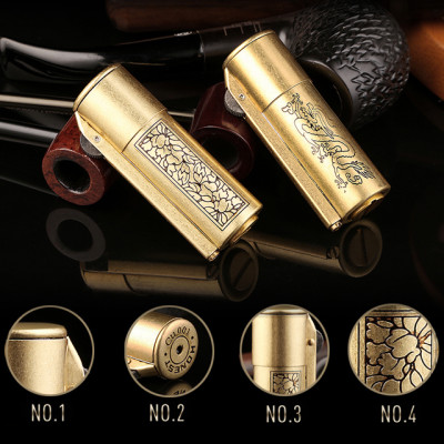 Vỏ Hột Quẹt Bật Lửa Xăng Đá Promise BNC001 Hoa Văn Đẹp Độc Lạ Cao Cấp - Dùng Xăng Bấc Đá