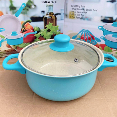 Bộ Nồi Và Chảo Chống Dính 13 Món Nấu Ăn Cho Nhà Bếp Quà Tặng Cho Bạn Bè Và Gia Đình - Bộ Nồi 13 Chi Tiết - HÀNG CHÍNH HÃNG MINIIN