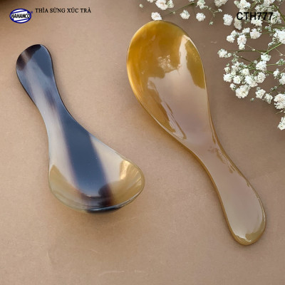 Muỗng xúc trà bằng sừng xuất nhật - giúp không mất hương vị trà - Xúc gia vị, cafe, deccor - An toàn cho sức khỏe - CTH777