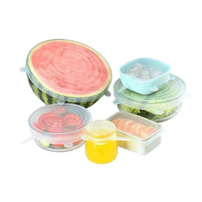 BỘ 6 NẮP SILICON ĐẬY THỰC PHẨM PAKASA - Hàng chính hãng