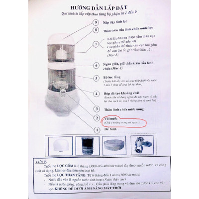 Bình Lọc Nước 23L