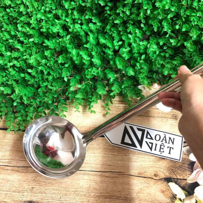 Vá múc canh, vá múc soup CÁN DÀI 46cm - Inox không gỉ C.Lượng. Chuyên phục vụ Sp Gia dụng, Khuôn làm bánh, Dụng cụ học S