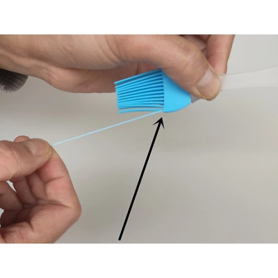 Cây Cọ Silicon Cán Trong Quét Dầu, Bơ, Kem Trang Trí Bánh - Chính Hãng (Giao màu ngẫu nhiên)