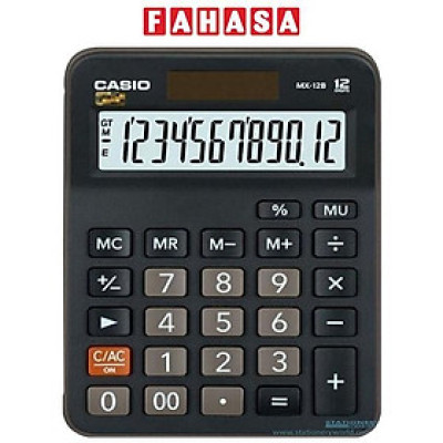 Máy Tính Casio MX-12B-BK-W-DC