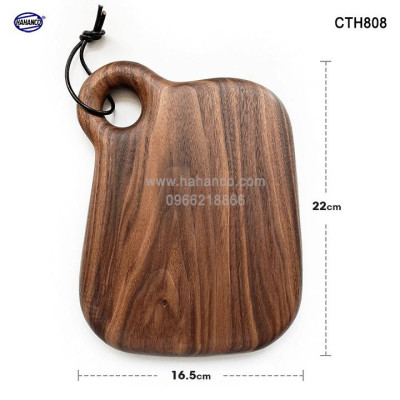 Thớt gỗ óc chó nhập khẩu Mỹ ️(CTH508) khay bánh mì/ bít tết/ pizza/ phụ kiện chụp ảnh