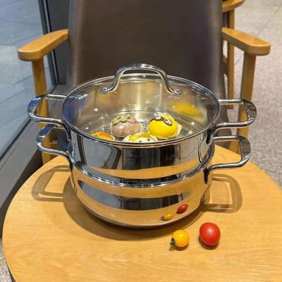  Nồi xửng 2 tầng chockmen hàng chính hãng