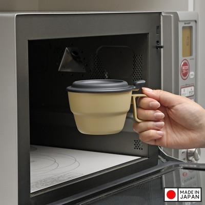 Cốc uống nước Inomata có nắp đậy an toàn giúp giữ gìn vệ sinh cốc & đồ uống bên trong - nội địa Nhật Bản