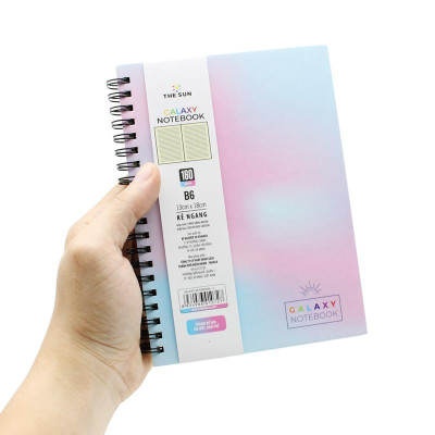 Sổ Lò Xo Bìa Cứng Galaxy B6 - Kẻ Ngang - 160 Trang 80gsm - The Sun 02