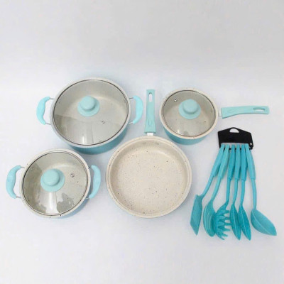 Bộ Nồi Và Chảo Chống Dính 13 Món Nấu Ăn Cho Nhà Bếp Quà Tặng Cho Bạn Bè Và Gia Đình - Bộ Nồi 13 Chi Tiết - HÀNG CHÍNH HÃNG MINIIN